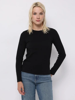 Лонгслив длинный женский Colin's CL1076452BLK XS Black (8684112838342)