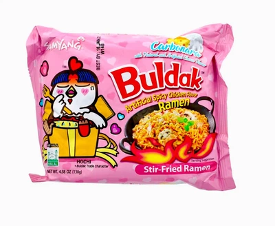 Бульдак обжаренный рамен, пряная курица и карбонара 130 г Samyang | Buldak Ramen Carbonara
