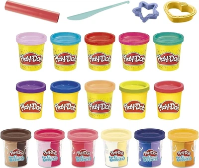 Набор для лепки Play-Doh Hasbro (F3593) - 16 баночек пластилина и аксессуары
