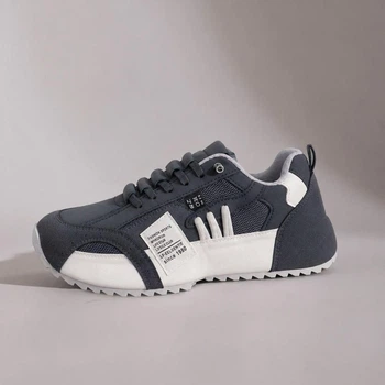 Мужские кроссовки Sneakers, повседневная обувь, кеды ГРАФИТОВОГО цвета, размер 47, Код 00-0936