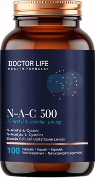 Дієтична добавка Doctor Life N-A-C 500 mg 100 капсул (5905692385822)