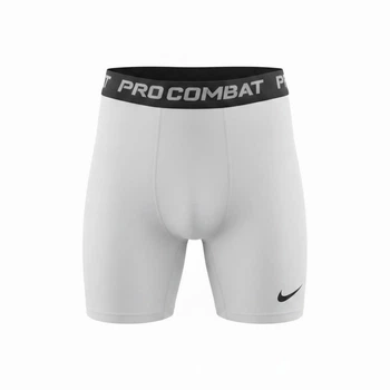 Мужские компрессионные шорты Nike Pro Combat белые / черные / Треки для спорта и тренировок Белый, XL