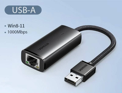 Мережевий адаптер USB to Ethernet LAN RJ45 - 1000MB Ugreen (15636)