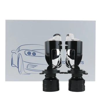 Міні-лінзи H4 Bi-LED EA Light X A82 6000Lm 5000K (Ближнє/Дальнє, Чітка СТГ, 2 шт)