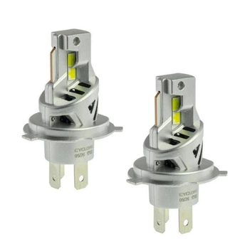 Світлодіодні авто LED лампи Cyclone Type-51 Цоколь H4 6000K 12V 70W на комплект! 8000Lm у штатні місця! з обманкою