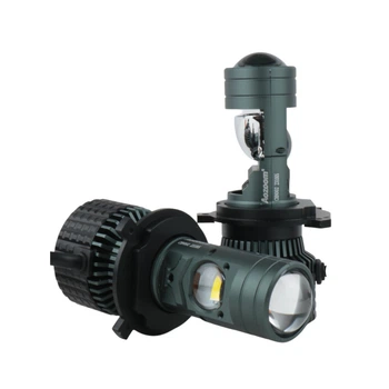 Міні-лінзи H4 Bi-LED Aozoom 80W 15000Lm 6000K (9-32V Легкові/Вантажні, Чітка СТГ, 2 шт)