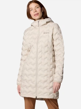 Kurtka puchowa damska zimowa Columbia Delta Ridge II Long Down Jacket 2088213278 XS Beżowa (195981208788)