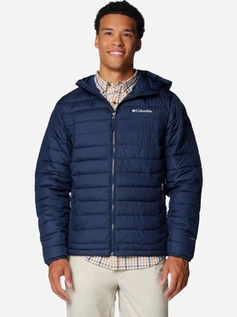 Kurtka przejściowa męska z kapturem Columbia Powder Lite II Hooded Jacket 2086944464 2XL Granatowa (195981412932)