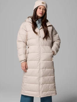 Kurtka zimowa damska pikowana Columbia Pike Lake III Long Jacket 2133543278 XS Beżowa (198711018572)