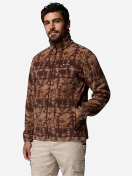 Толстовка на флисе, на молнии мужская Columbia Steens Mountain Printed Jacket 1478231259 2XL Коричневая (199141710913)