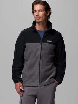Bluza męska rozpinana streetwear polarowa Columbia Steens Mountain Full Zip 2.0 1476671011 M Szary/Czarny (886535736238)