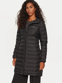 Пуховик зимний женский Columbia Lake 22 II Down Long Hooded Jacket 2088322010 M Черный (195981431841)