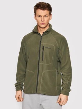 Толстовка на флисе, на молнии мужская Columbia Fast Trek II Full Zip Fleece 1420421397 2XL Зеленая (193855363779)