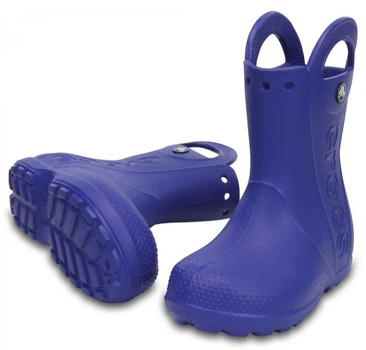 Дитячі крокси гумові чоботи Crocs Handle It Rain Boot Kids Blue (28/29, синій)