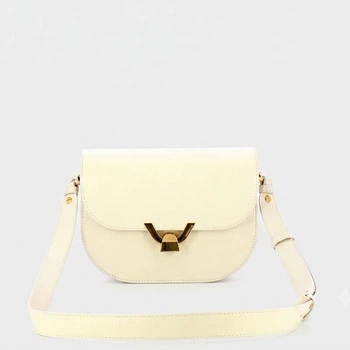 Torebka crossbody damska ze skóry naturalnej mała Coccinelle E1FIF150380 H14 Biała (800070357661)