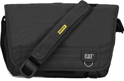 Сумка CAT 83607 для ноутбука 15/16" через плечо, черная