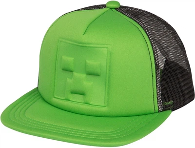 Кепка Майнкрафт Крипер JINX Minecraft - Who’s Deboss Creeper Youth Snapback Green (6265)