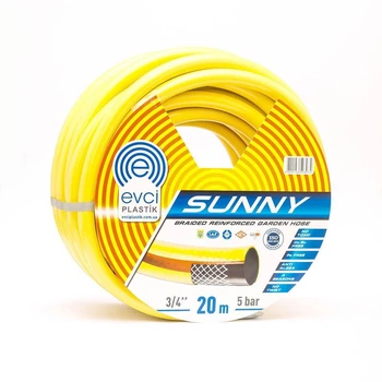 Шланг для поливу Evci Plastik Sunny ПВХ Ø 1/2", тришаровий, армований, бухта 50 м
