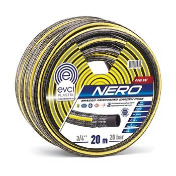 Шланг для поливу Evci Plastik Nero ПВХ Ø 3/4", п'ятишаровий, армований, бухта 30 м