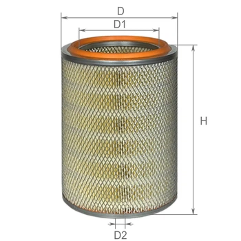 Фільтр повітряний ALPHA FILTER Т-150, Дон-1500А/1200, 680 КСС4Е, Полісся700/250, Кубань,СК5М, ККС8,РКМ4/6 внутрішній (AF 0754B) Alpha filter (AF0754B)