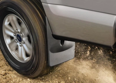 Брызговики Dodge Ram 1500 2019- задние, с расширителями, черные, 2шт Weathertech 120185