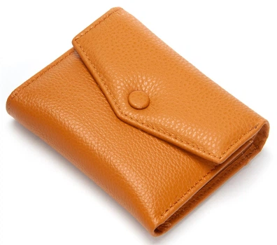 Женский кожаный кошелек Dr.Bond WS-1020 желтый
