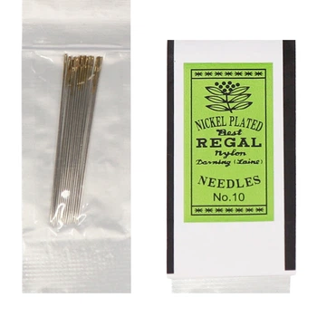 Голки для бісеру «REGAL», № 10, 13 шт., золоте вушко