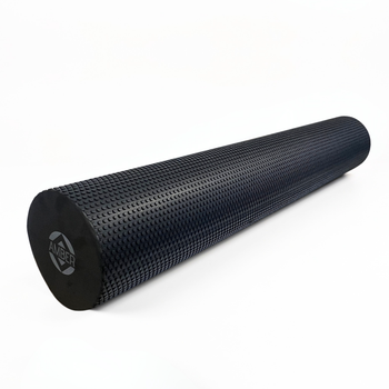 Масажний ролик для спини та БФР Foam Roller Amber Point 90×15 см чорний