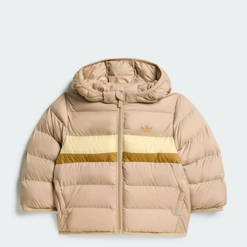 Детская куртка REGULAR PUFFER BLOCKING adidas KS1717 (104) бежевый (4069995376671)