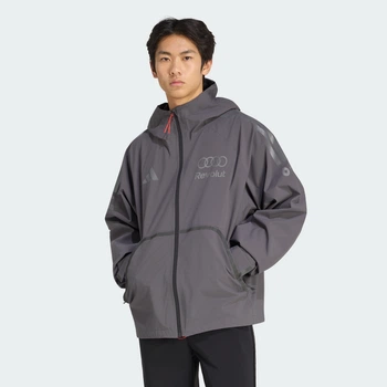 Мужская куртка AUDI REVOLUT F1 TEAM ENGINEERS & MARKETING RAIN adidas KE9093 (2XL) серый (4068819548683)