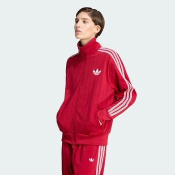 Женская олимпийка PINSTRIPE FIREBIRD LOOSE adidas KS9984 (S) красный (4069996270268)