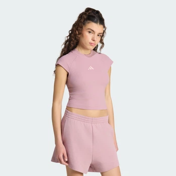 Женская футболка ADIDAS KIT SMALL LOGO RIB adidas KT0293 (M) фиолетовый (4068804571412)