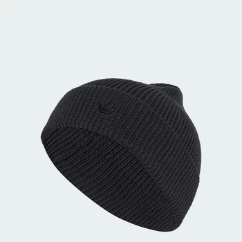 Шапка Everyday Icons Beanie With Tonal Metal Trefoil adidas JW7990 (Дорослі (M/L)) черный (4068807926424)
