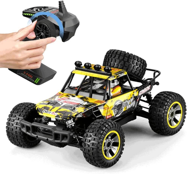 Машинка на пульте ENOZE 9203E 1:10 4WD 45 км/ч, радиоуправляемый внедорожник, RC машинка быстрая, авто на радиоуправлении для бездорожья, полный привод, большие колеса
