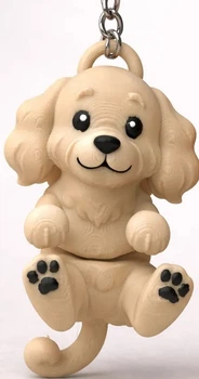 Брелок Кокер Спаниель Подвижный Cocker Spaniel Keychain Articulated Flexi Dog 6 См 3Д Печать