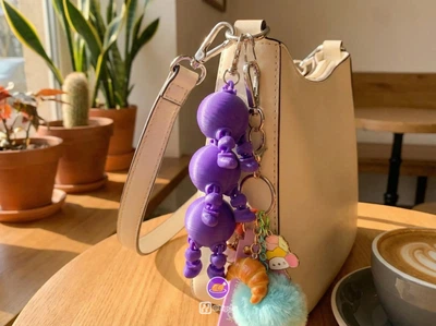 Брелок Набор Смородинки-Подружки 3 Шт Подвижные Articulated Fruit Keychains Currant 10 См 3Д Печать