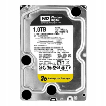 Жорсткий диск Western Digital RE3 1TB 7200rpm 32MB WD1002FBYS Refurbished 3.5 SATA II