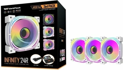 Вентилятор DarkFlash INF24 ARGB (PWM) White 3-pack