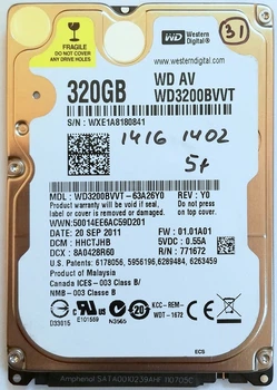 Жорсткий диск Western Digital AV 320GB (WD3200BVVT) 2.5" REF