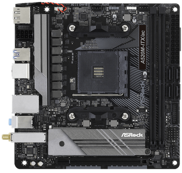 Материнська плата AsRock A520M-ITX/ac sAM4 mITX