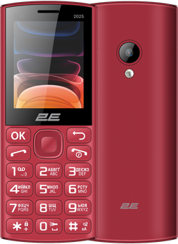 Мобильный телефон 2E E240 2025 Red (794300867219)