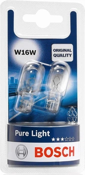Автолампа W16W Pure Light 12V 16W W2,1x9,5d (блистер 2шт)