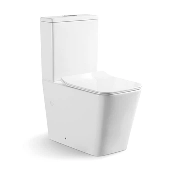 Унитаз компакт Mixxus Quadro-0403-R 640x360 прямоугольный, с сиденьем, белый (MI6710)