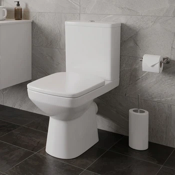 Унитаз компакт Geberit Selnova Square 680x370 прямоугольный, с сиденьем, белый (503.086.00.1)