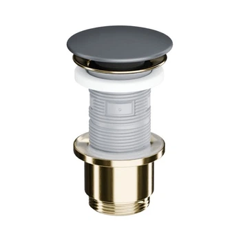 Донный клапан Excellent Design Click-Clack 1 1/4" для умывальника и биде, графит матовый (ARIN.1485.K.01.GRMGL)