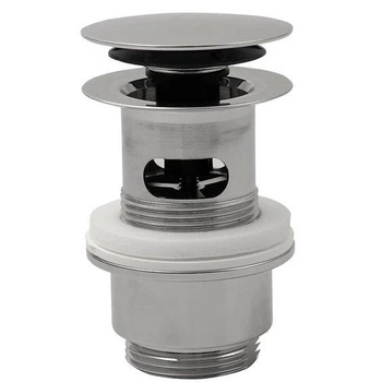 Донный клапан OMP Hotellerier Clicker Click-Clack 1 1/4" для умывальника, хром матовый (8530.360.5.Х)