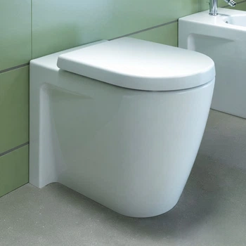 Унитаз под инсталляцию Duravit STARCK 2 570x370 овальный, без сиденья, белый (2128090000)