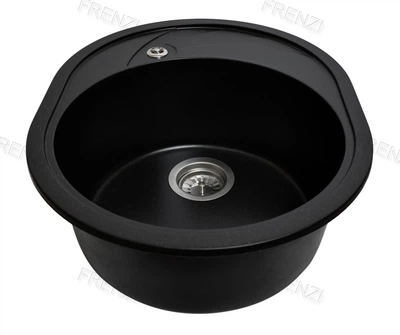 Гранітна мийка Aquaton №4 Антрацит, 570 х 465 мм