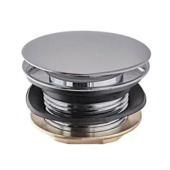 Донный клапан Koer PW-05-01 1 1/2″ для ванны, хром (KR3406)