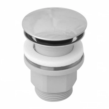 Донный клапан Omnires 1 1/4″ для раковины, серый (A64CR)